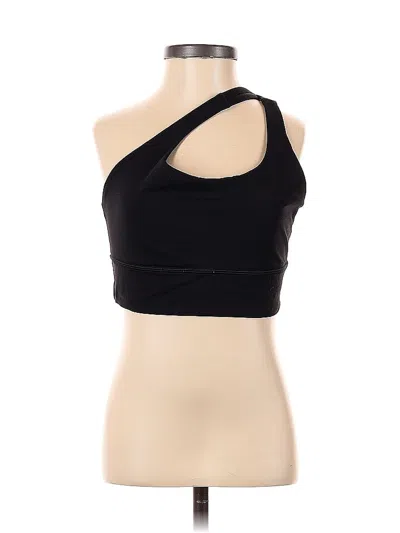 Pre-owned Lululemon Athletica Tank Top Black One Shoulder Neckline Tops