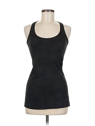 Pre-owned Lululemon Athletica Tank Top Black Scoop Neck Tops