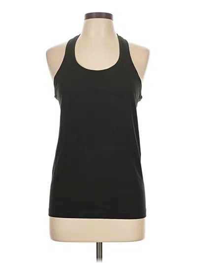 Pre-owned Lululemon Athletica Tank Top Black Scoop Neck Tops
