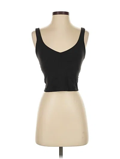 Pre-owned Lululemon Athletica Tank Top Black Strapless Neckline Tops