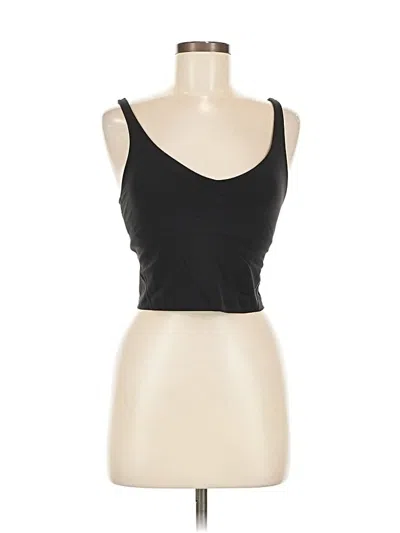 Pre-owned Lululemon Athletica Tank Top Black Strapless Neckline Tops