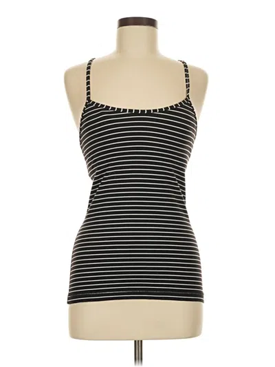 Pre-owned Lululemon Athletica Tank Top Black Strapless Neckline Tops