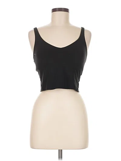 Pre-owned Lululemon Athletica Tank Top Black Strapless Neckline Tops