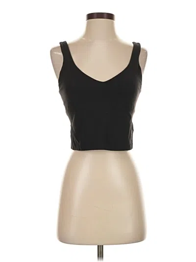 Pre-owned Lululemon Athletica Tank Top Black Strapless Neckline Tops
