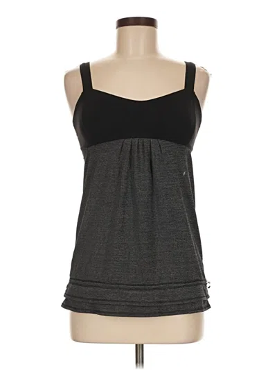 Pre-owned Lululemon Athletica Tank Top Black Strapless Neckline Tops