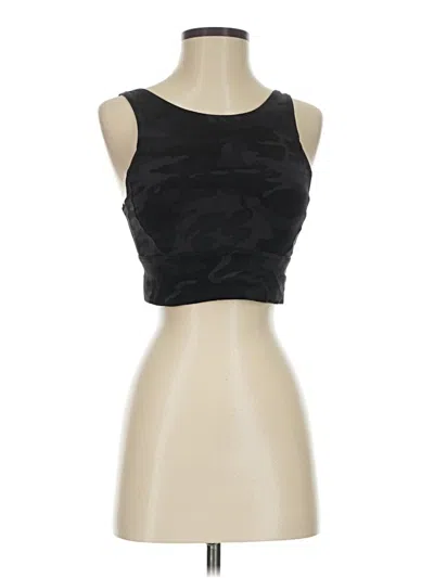 Pre-owned Lululemon Athletica Tank Top Black Strapless Neckline Tops