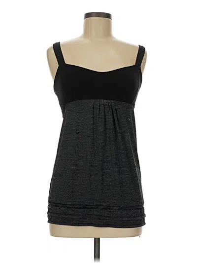 Pre-owned Lululemon Athletica Tank Top Black Strapless Neckline Tops