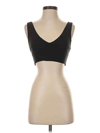 Pre-owned Lululemon Athletica Tank Top Black Strapless Neckline Tops