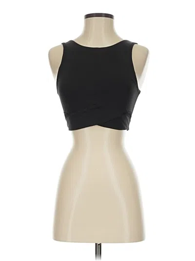 Pre-owned Lululemon Athletica Tank Top Black Strapless Neckline Tops