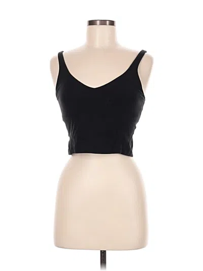 Pre-owned Lululemon Athletica Tank Top Black Strapless Neckline Tops