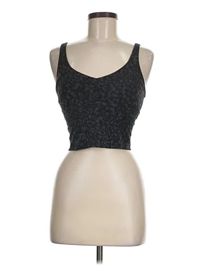 Pre-owned Lululemon Athletica Tank Top Black Strapless Neckline Tops