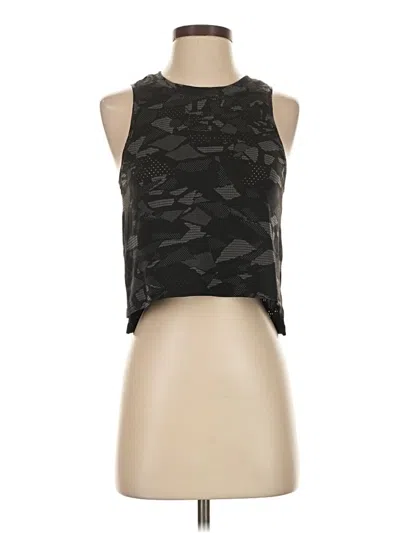Pre-owned Lululemon Athletica Tank Top Black Strapless Neckline Tops