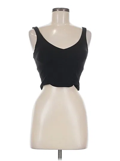Pre-owned Lululemon Athletica Tank Top Black Strapless Neckline Tops