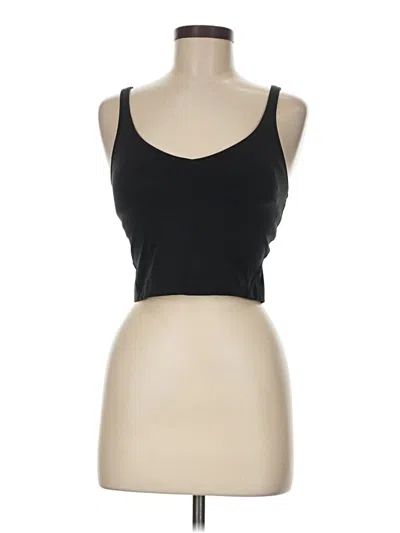 Pre-owned Lululemon Athletica Tank Top Black Strapless Neckline Tops