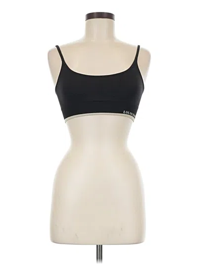 Pre-owned Lululemon Athletica Tank Top Black Strapless Neckline Tops