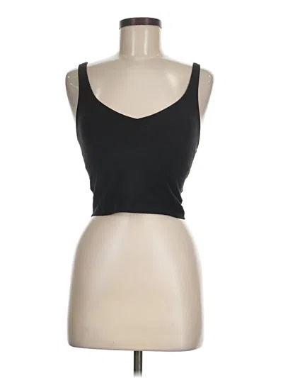 Pre-owned Lululemon Athletica Tank Top Black Strapless Neckline Tops