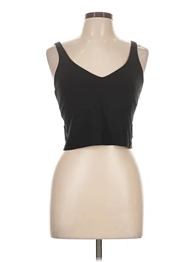 Pre-owned Lululemon Athletica Tank Top Black Strapless Neckline Tops