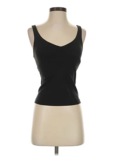 Pre-owned Lululemon Athletica Tank Top Black Strapless Neckline Tops