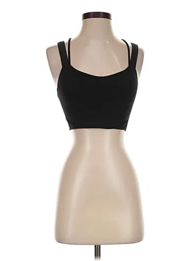Pre-owned Lululemon Athletica Tank Top Black Strapless Neckline Tops