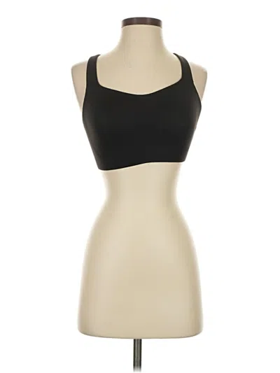Pre-owned Lululemon Athletica Tank Top Black Strapless Neckline Tops
