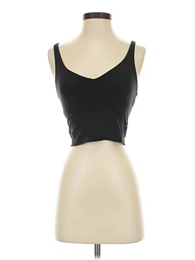 Pre-owned Lululemon Athletica Tank Top Black Strapless Neckline Tops