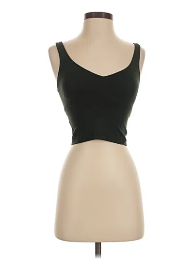 Pre-owned Lululemon Athletica Tank Top Black Strapless Neckline Tops