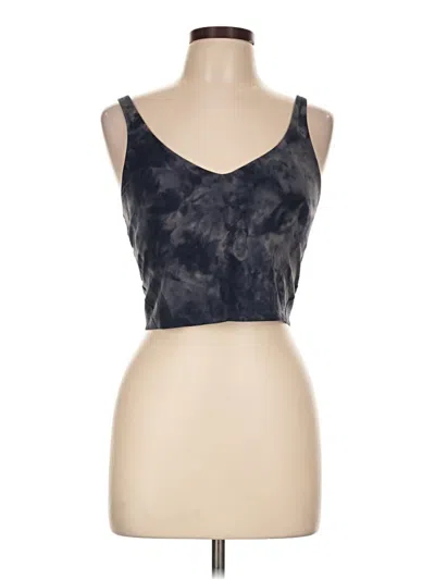 Pre-owned Lululemon Athletica Tank Top Black Strapless Neckline Tops
