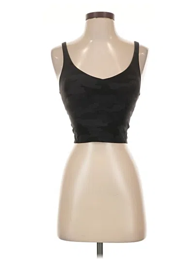 Pre-owned Lululemon Athletica Tank Top Black Strapless Neckline Tops