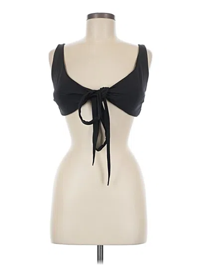 Pre-owned Lululemon Athletica Tank Top Black Sweetheart Neckline Tops