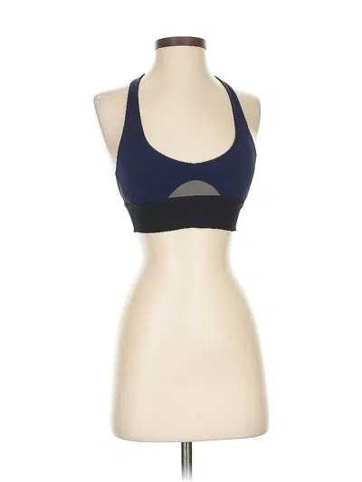 Pre-owned Lululemon Athletica Tank Top Blue Halter Neckline Tops