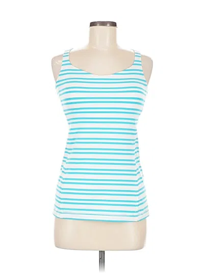 Pre-owned Lululemon Athletica Tank Top Blue Halter Neckline Tops