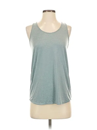 Pre-owned Lululemon Athletica Tank Top Blue Halter Neckline Tops