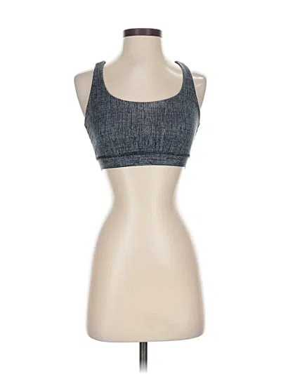 Pre-owned Lululemon Athletica Tank Top Blue Halter Neckline Tops