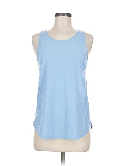 Pre-owned Lululemon Athletica Tank Top Blue Halter Neckline Tops