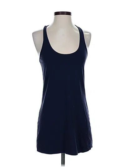 Pre-owned Lululemon Athletica Tank Top Blue Halter Neckline Tops