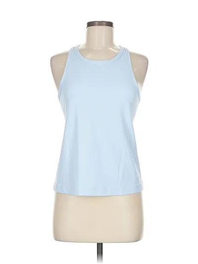 Pre-owned Lululemon Athletica Tank Top Blue Halter Neckline Tops