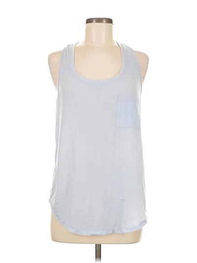 Pre-owned Lululemon Athletica Tank Top Blue Halter Neckline Tops