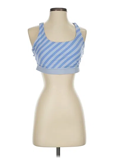 Pre-owned Lululemon Athletica Tank Top Blue Halter Neckline Tops