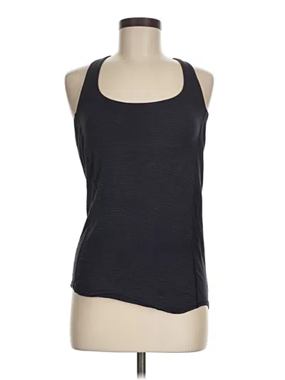 Pre-owned Lululemon Athletica Tank Top Blue Halter Neckline Tops