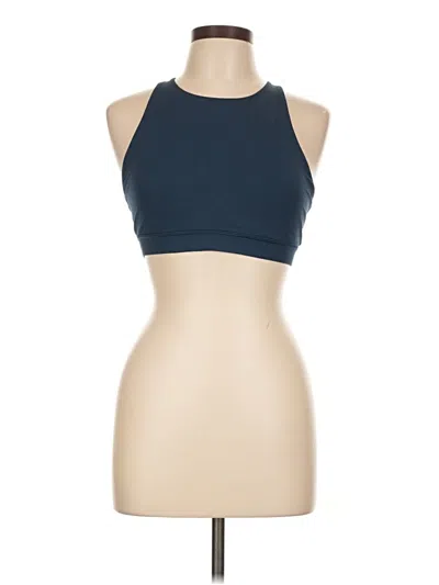 Pre-owned Lululemon Athletica Tank Top Blue Halter Neckline Tops