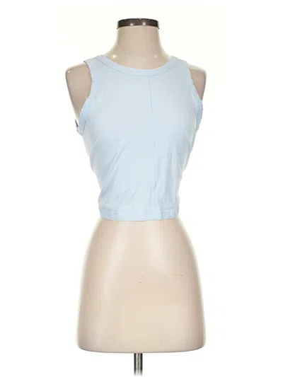 Pre-owned Lululemon Athletica Tank Top Blue Halter Neckline Tops