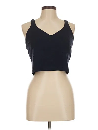 Pre-owned Lululemon Athletica Tank Top Blue Halter Neckline Tops