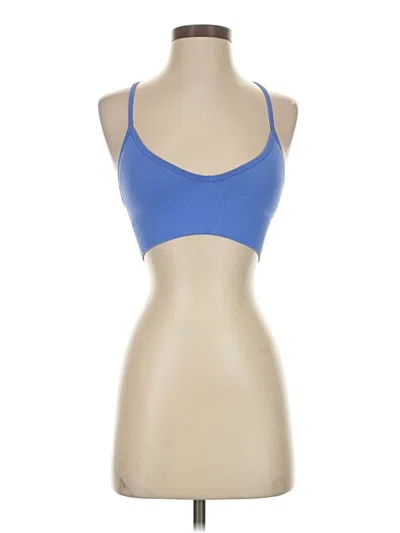 Pre-owned Lululemon Athletica Tank Top Blue Halter Neckline Tops