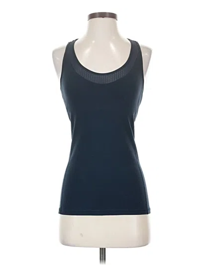 Pre-owned Lululemon Athletica Tank Top Blue Halter Neckline Tops