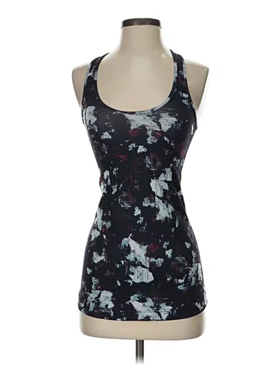 Pre-owned Lululemon Athletica Tank Top Blue Halter Neckline Tops