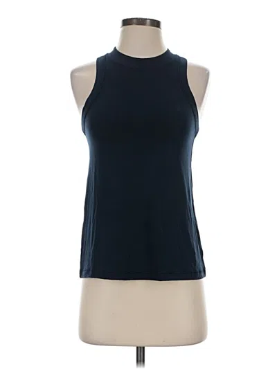 Pre-owned Lululemon Athletica Tank Top Blue Halter Neckline Tops