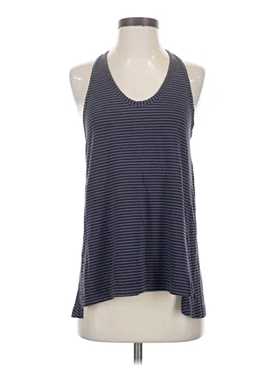 Pre-owned Lululemon Athletica Tank Top Blue Halter Neckline Tops