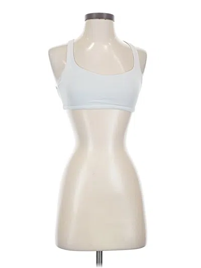 Pre-owned Lululemon Athletica Tank Top Blue Halter Neckline Tops