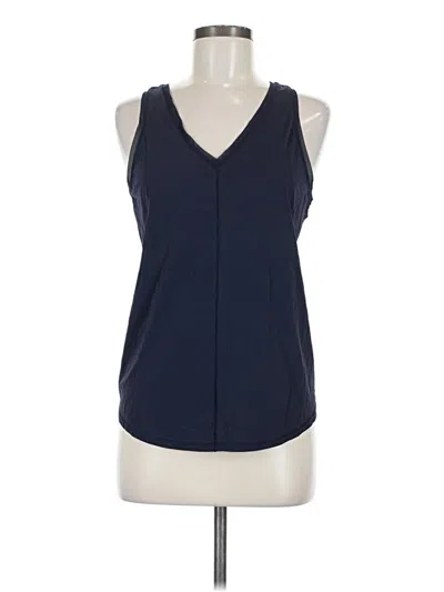 Pre-owned Lululemon Athletica Tank Top Blue Plunge Neckline Tops