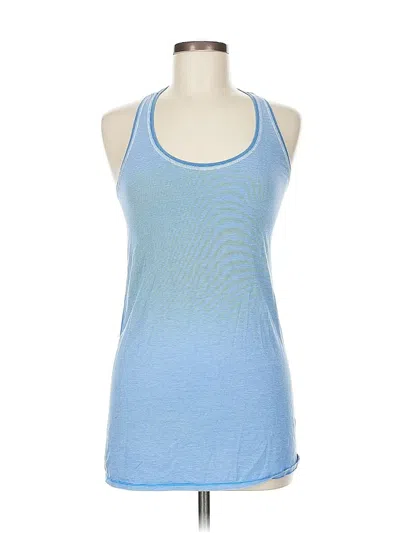 Pre-owned Lululemon Athletica Tank Top Blue Scoop Neck Tops